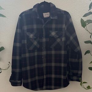 Boston Traders Men’s Plaid Fleece Lined Flannel Jacket Shirt Size S